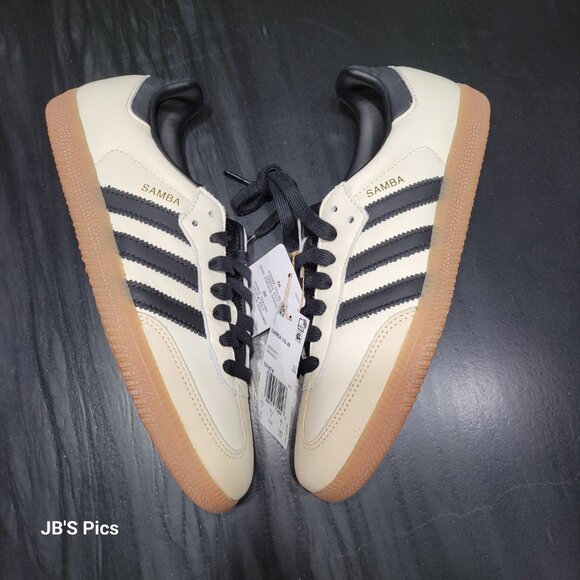 Adidas Samba OG Cream White Sand Strata Gum ID0478 Womens Sneakers BRAND NEW - Picture 1 of 13